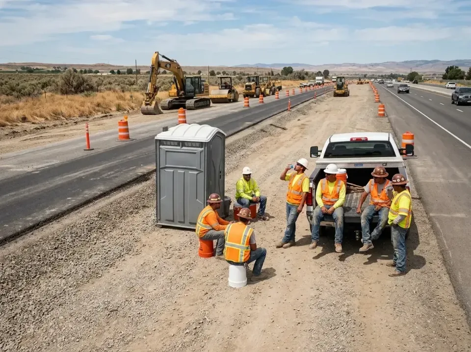 highway-road-construction-crew-007 — frequently asked questions, Porta Potty and Restroom Rentals in Morrisville, VT